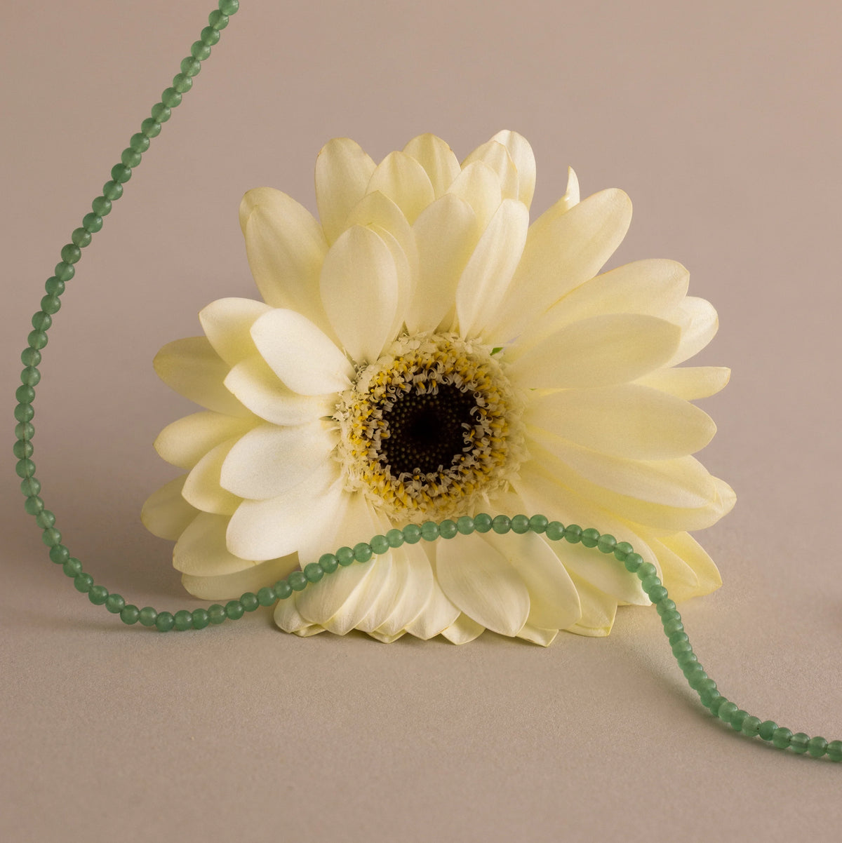 Tiny Aventurine Choker Necklace Silver 18K Gold Plated