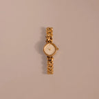 Heart Link Timepiece Silver 18K Gold Plated