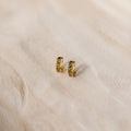 Genevieve Birthstone Huggies Silver 18K Gold Plated