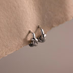 Love Knot Huggies Silver 18K Gold Plated
