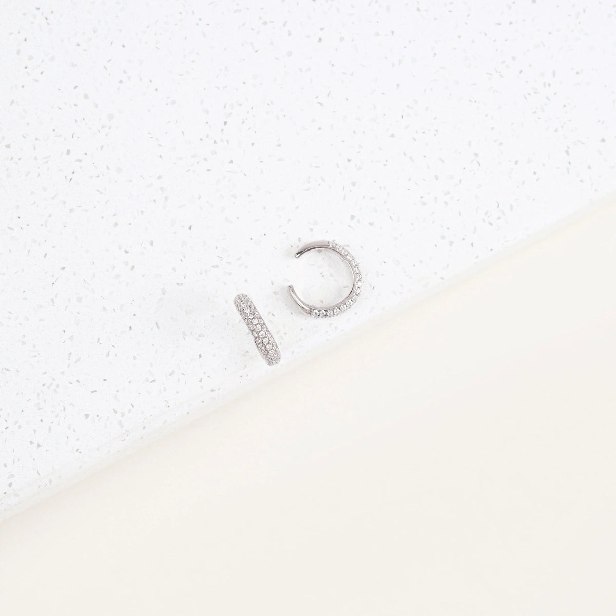 Mia Pave Cuffs Silver 18K Gold Plated