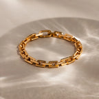 Eternal Link Bracelet Silver 18K Gold Plated