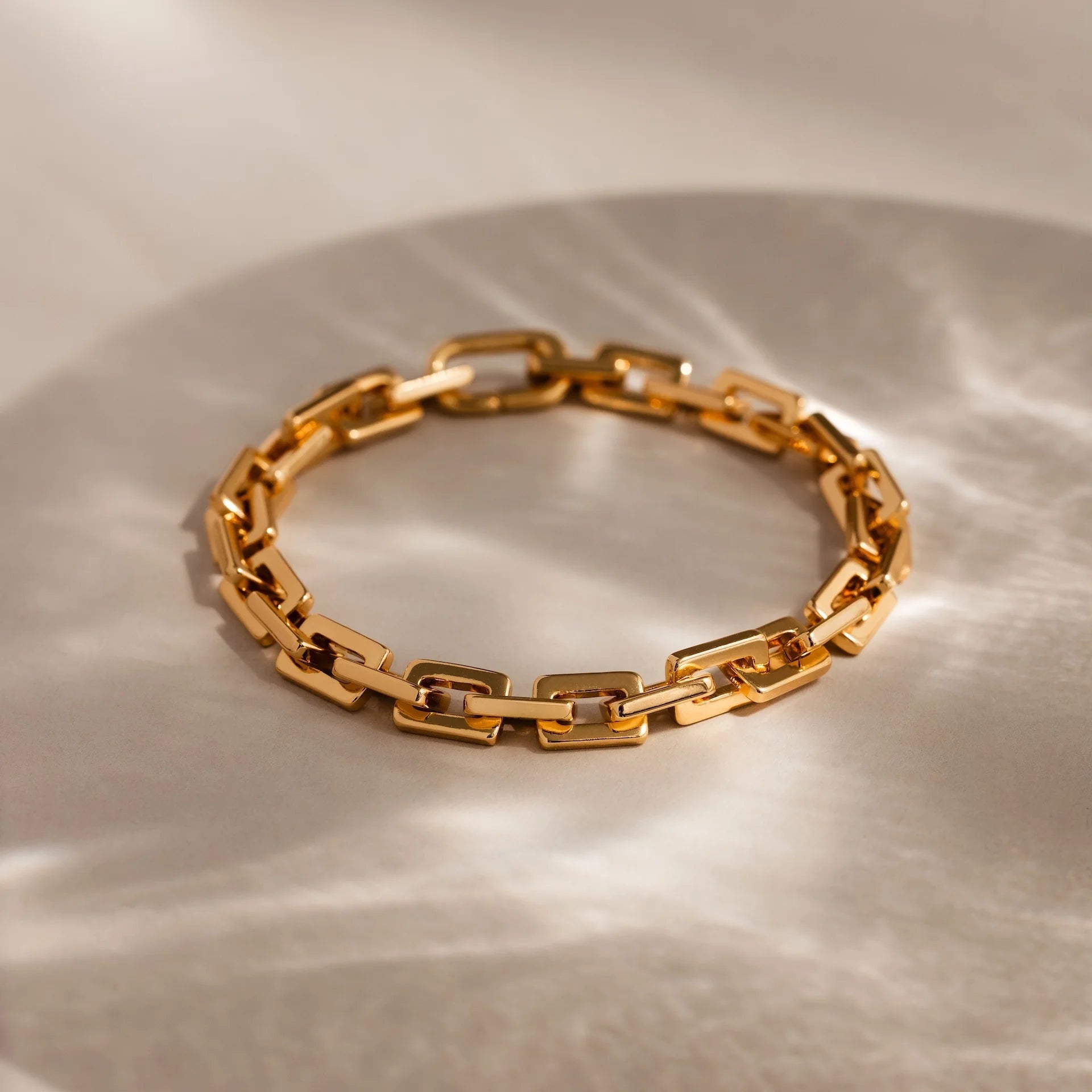 Eternal Link Bracelet Silver 18K Gold Plated