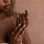 Pave Double Knot Ring Silver 18K Gold Plated