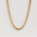 Blake Thick Curb Necklace Silver 18K Gold Plated