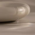 Diamond Poinsettia Necklace Silver 18K Gold Plated