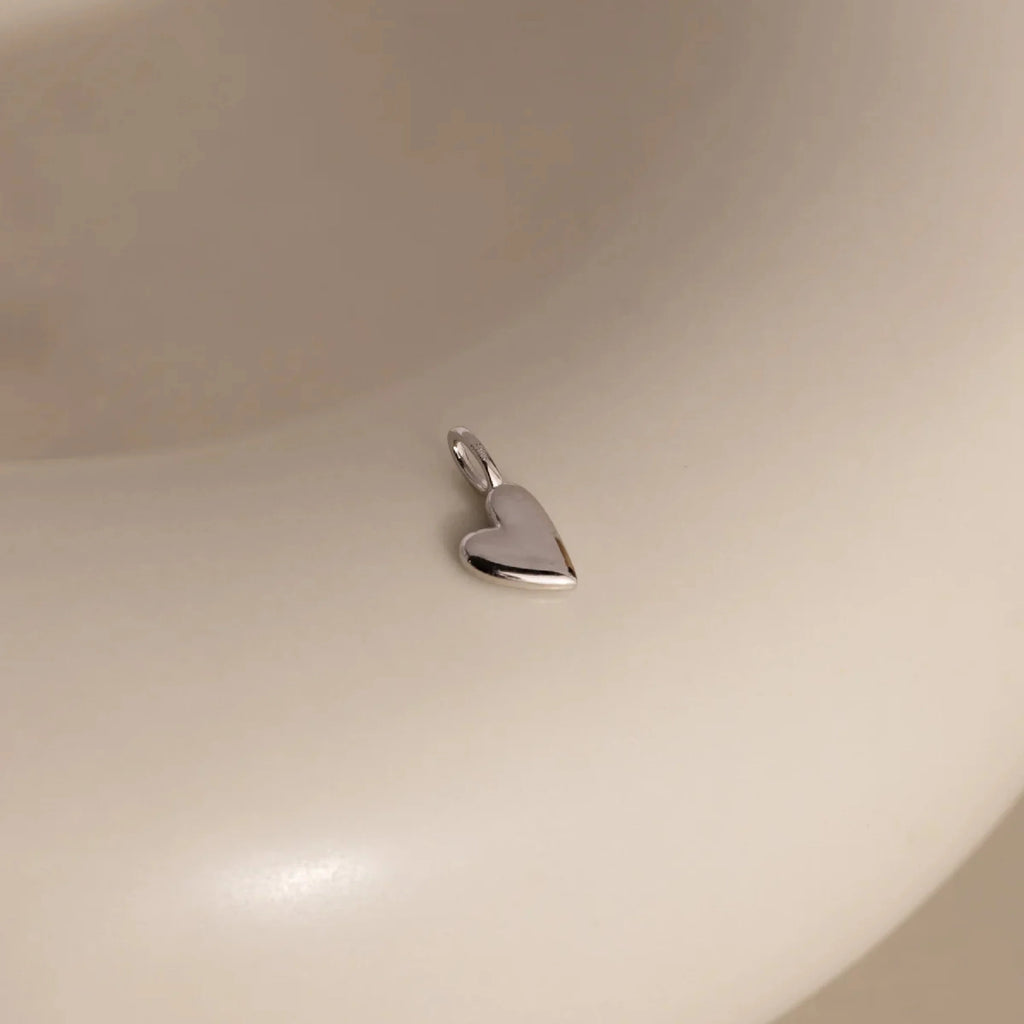 Luxe Puff Heart Charm