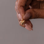 Dainty Shark Tooth Charm Silver 18K Gold Plated