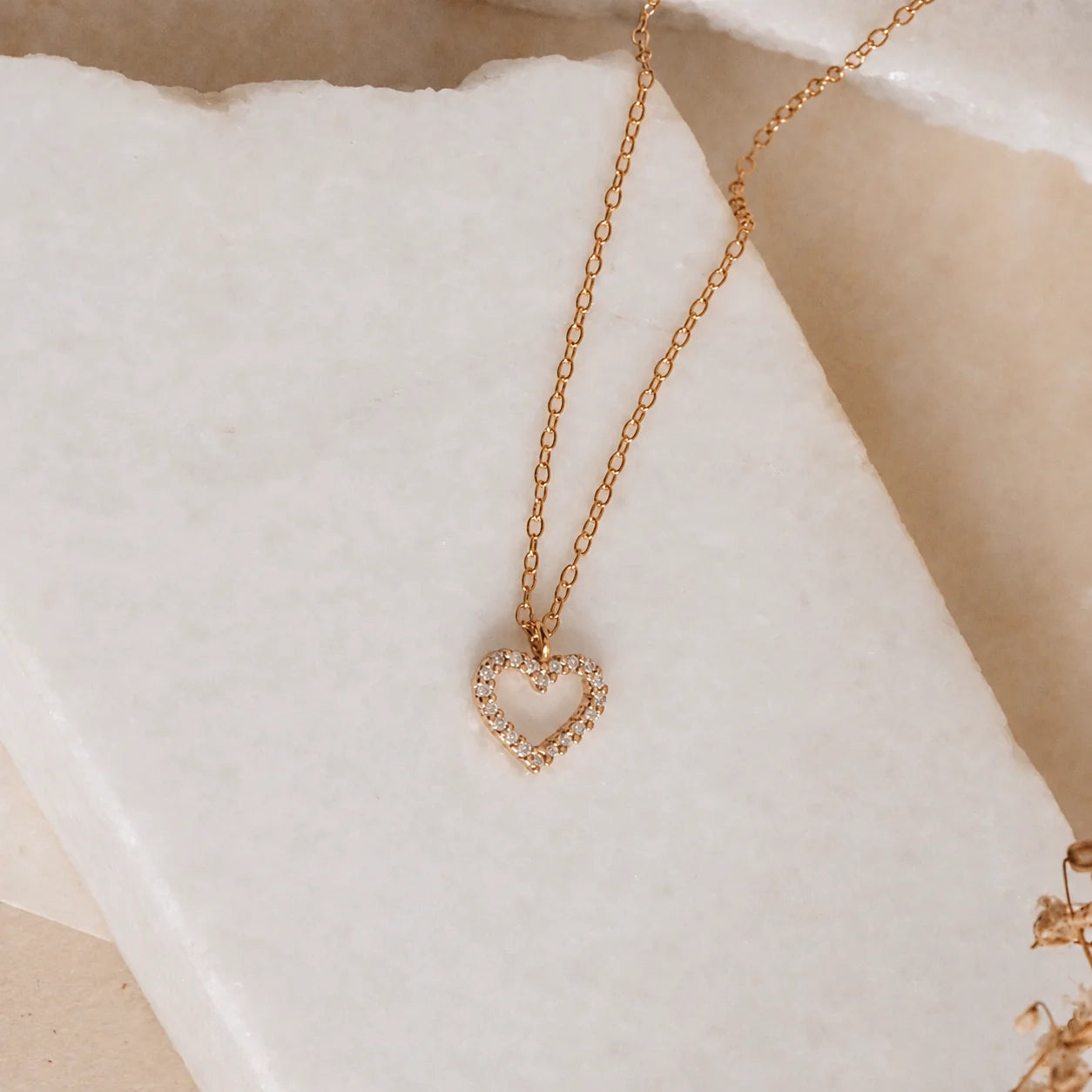 Forever Pave Heart Necklace