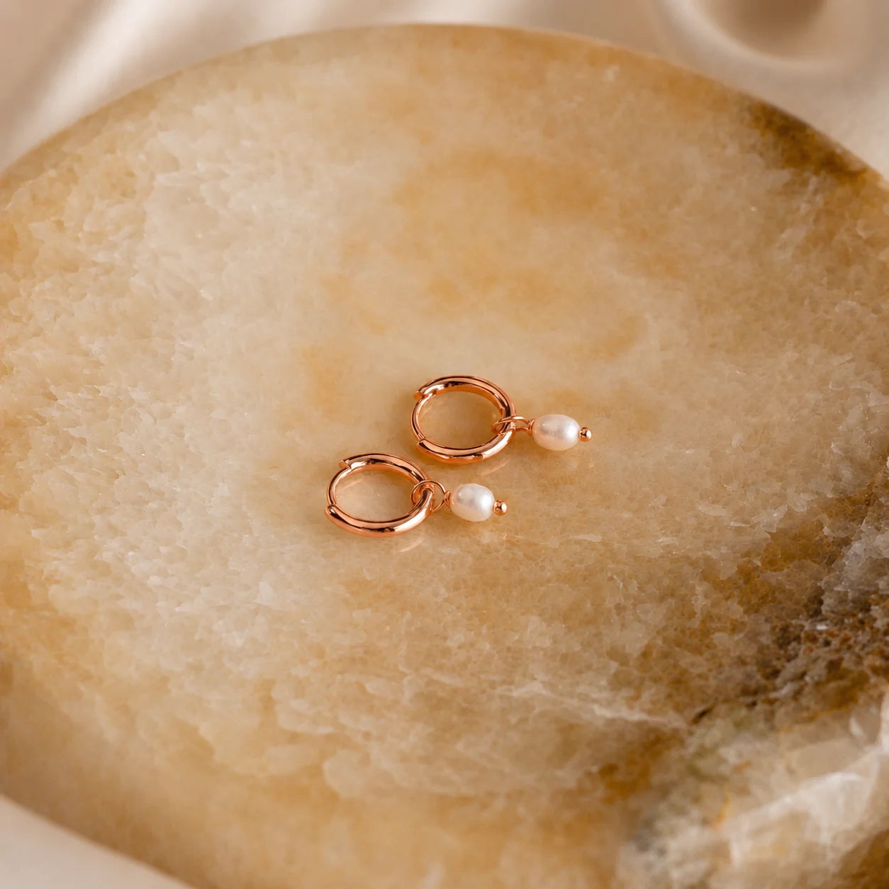 Dainty Pearl Huggies