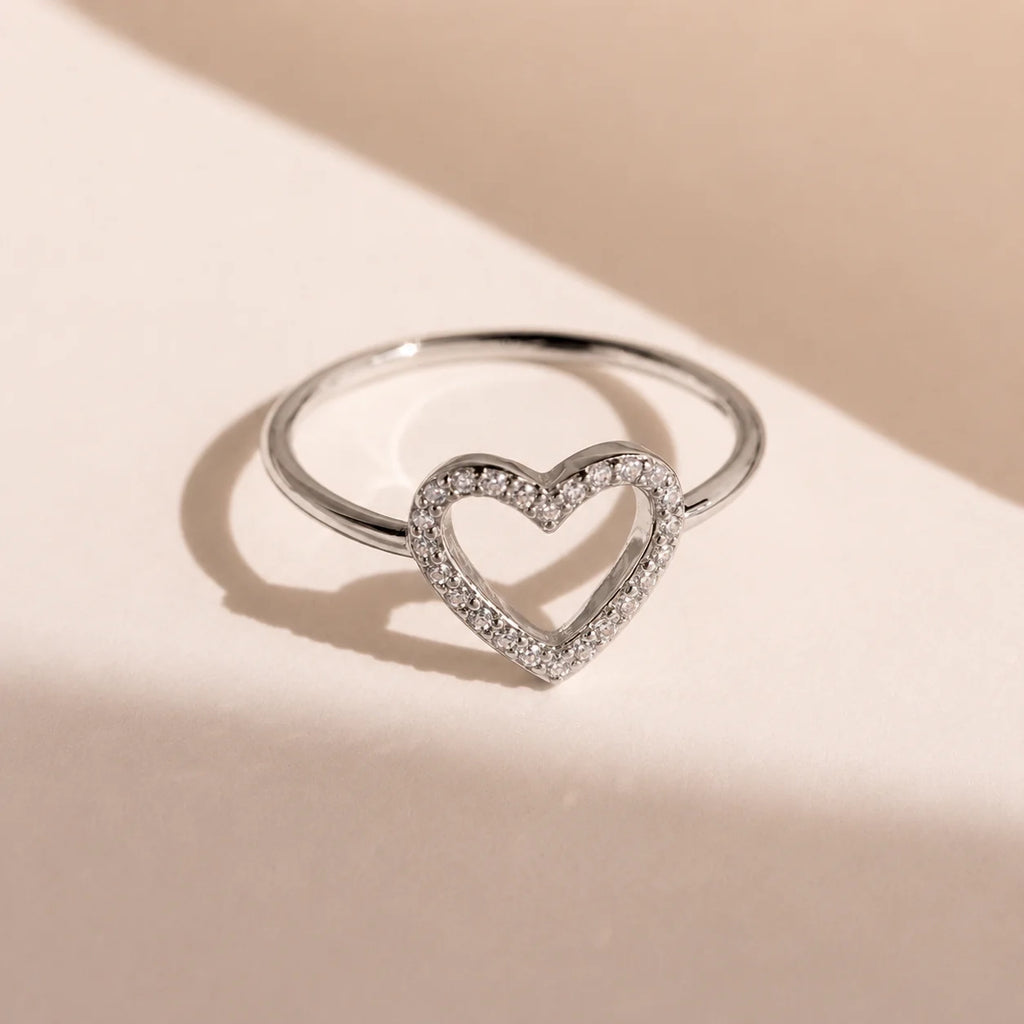 Eternal Love: Aphrodite Pave Heart Ring