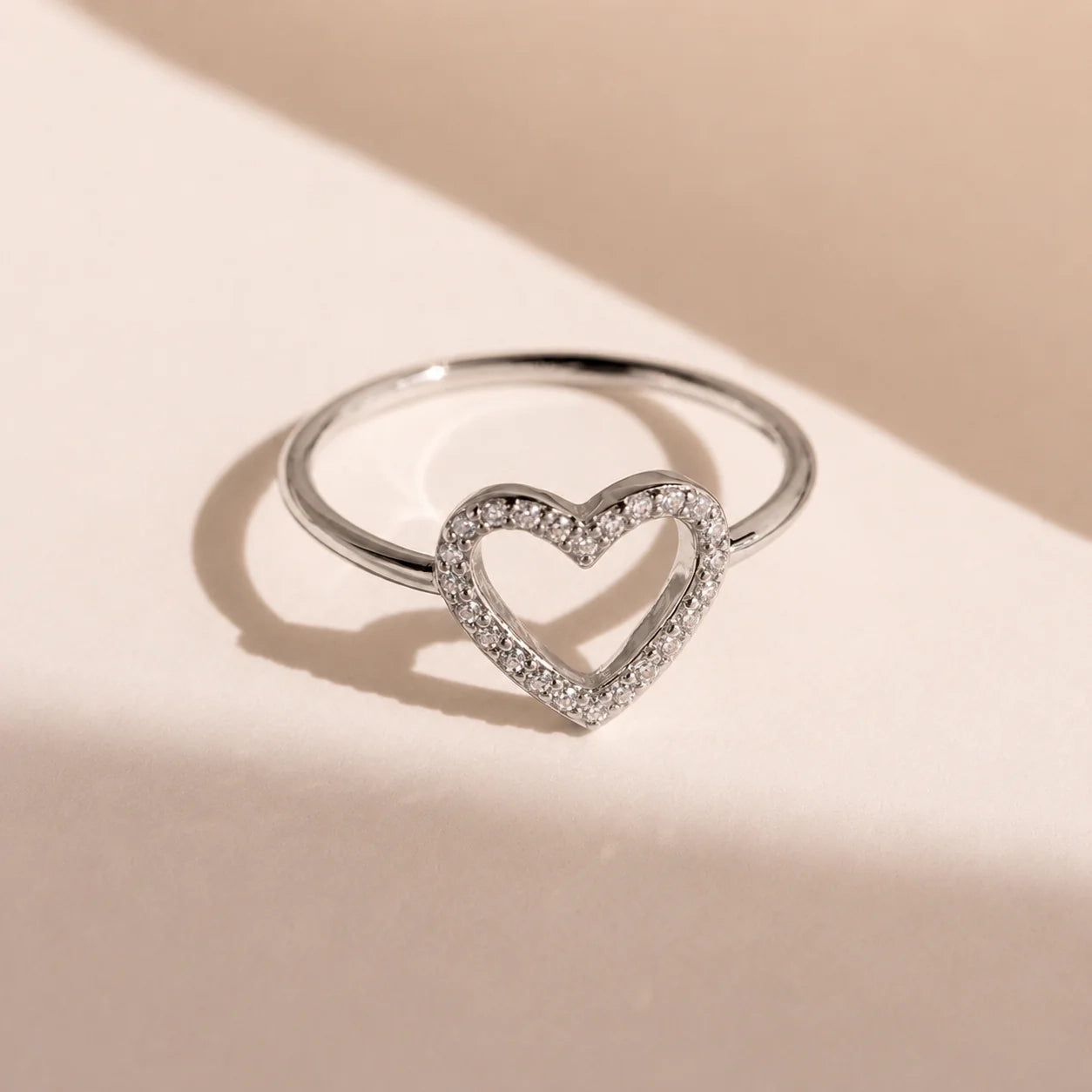 Eternal Love: Aphrodite Pave Heart Ring