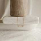 Pave Name Necklace Silver 18K Gold Plated