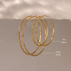 Sparkle Hoops Silver 18K Gold Plated