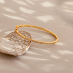 Diamond Tennis Bangle Silver 18K Gold Plated