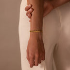 Diamond Elephant Tennis Bracelet Silver 18K Gold Plated