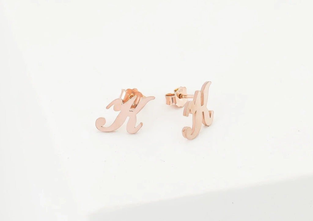 Alex Initial Stud Earrings