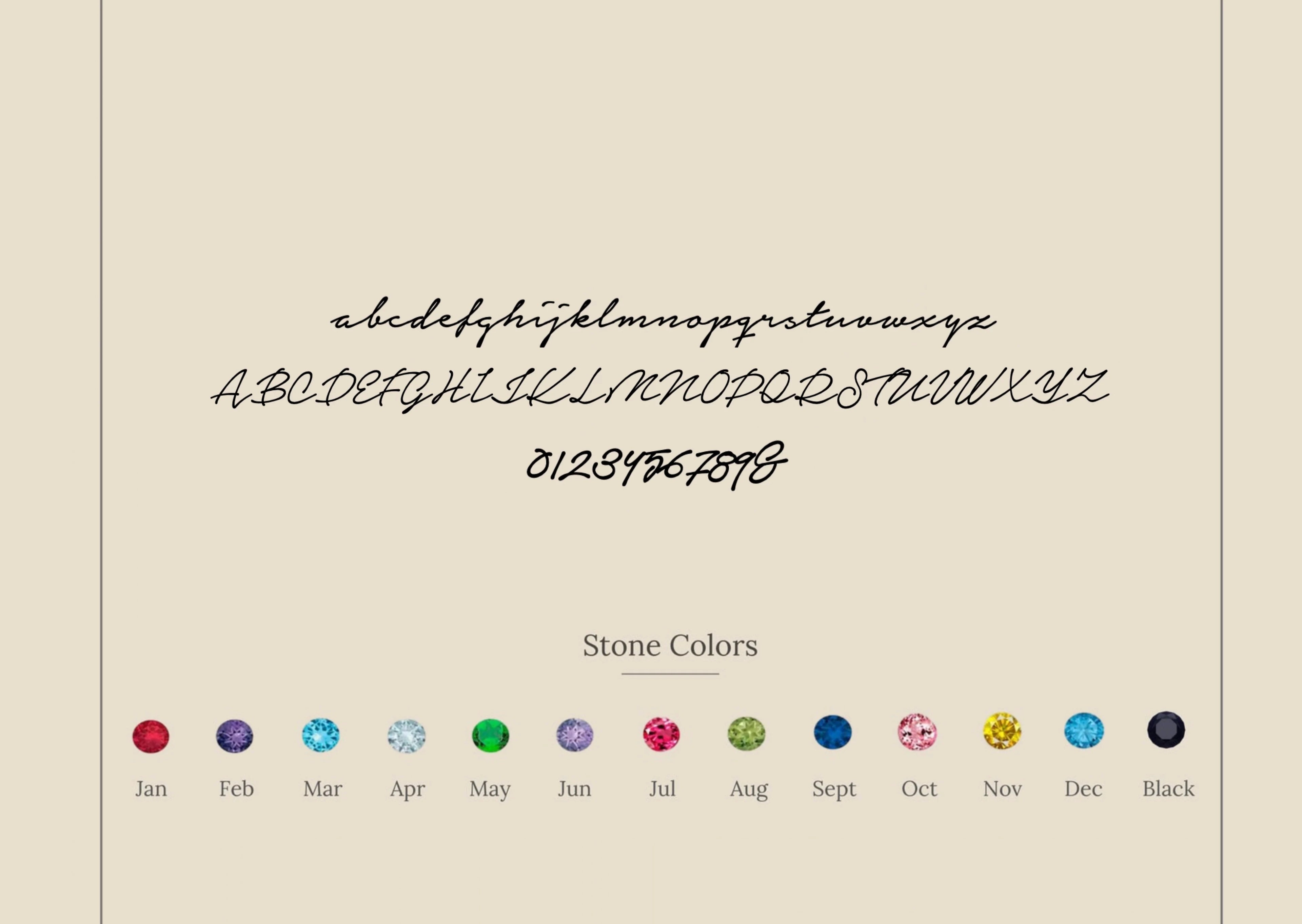 Venice Initial Birthstone Ring