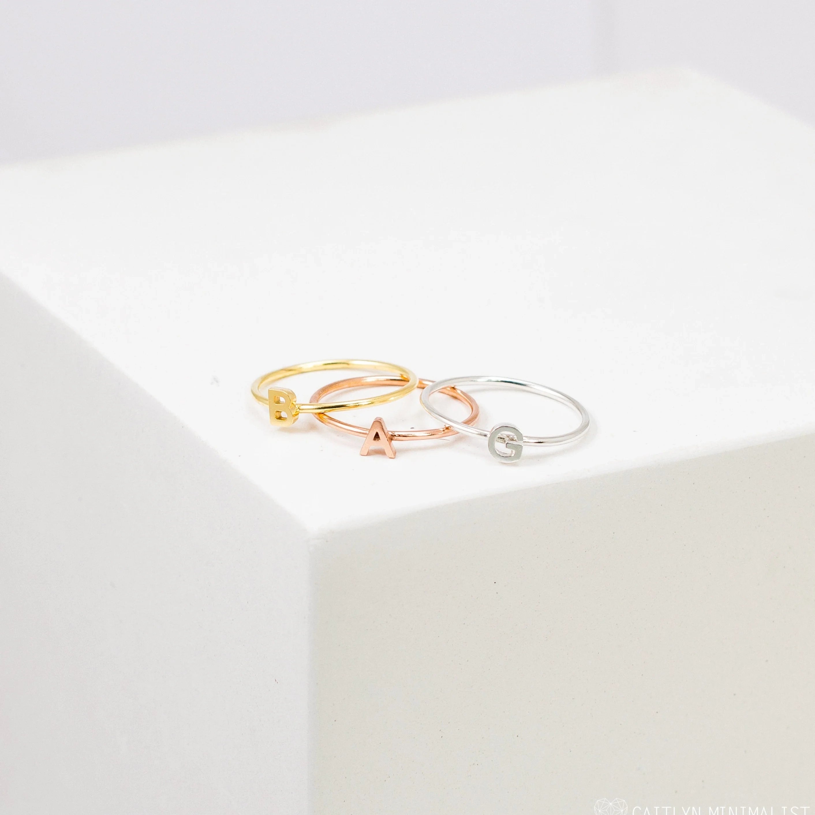 Alex Dainty Letter Ring