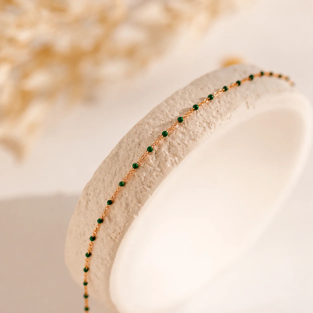 Emerald Station Necklace