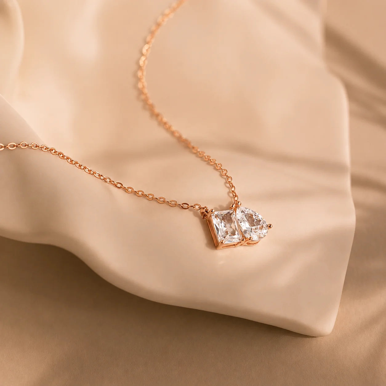 Toi et Moi Diamond Necklace