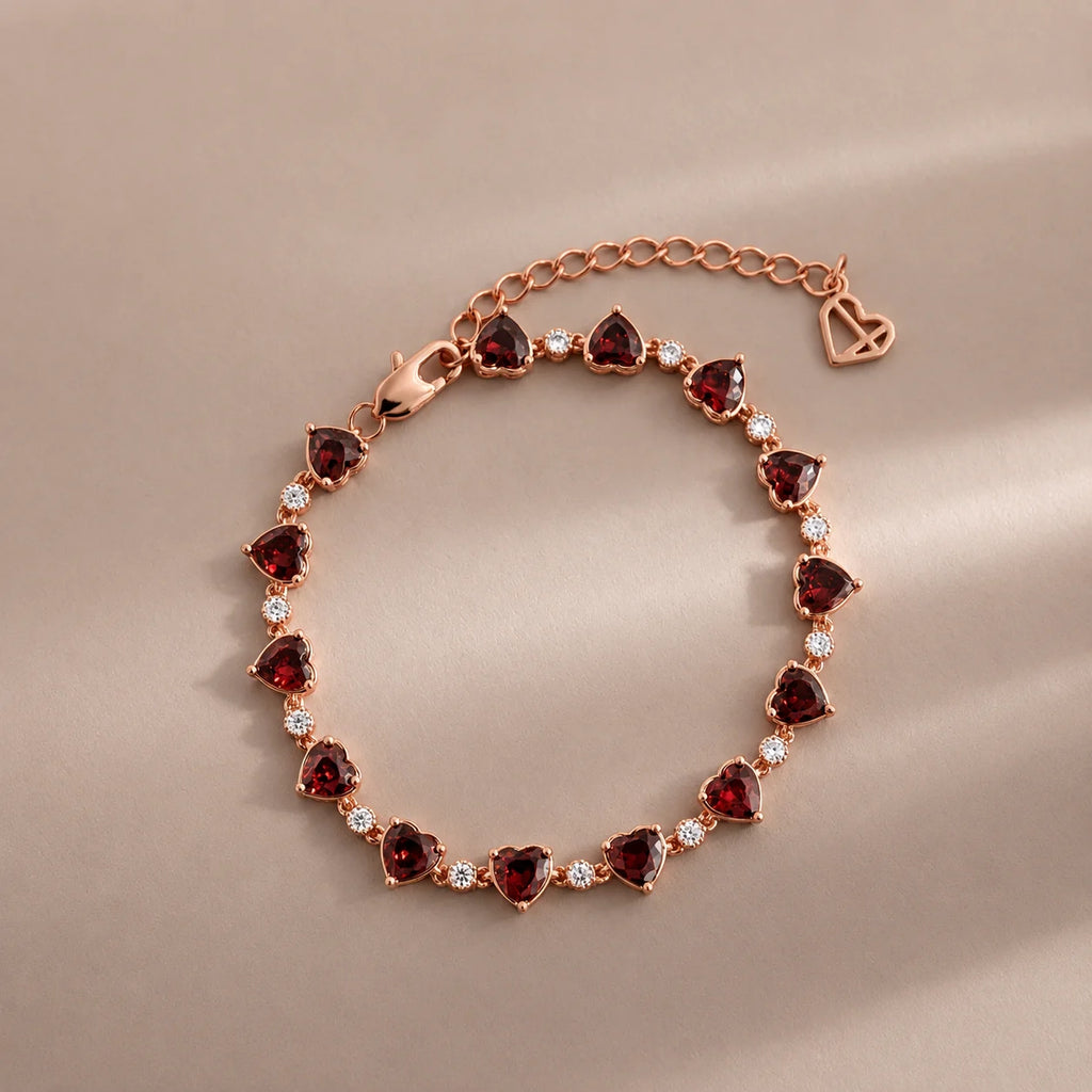Aura Red Heart Bracelet