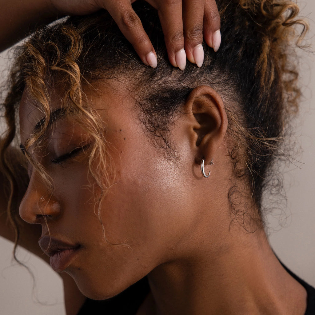 Chloe Hoops Silver 18K Gold Plated