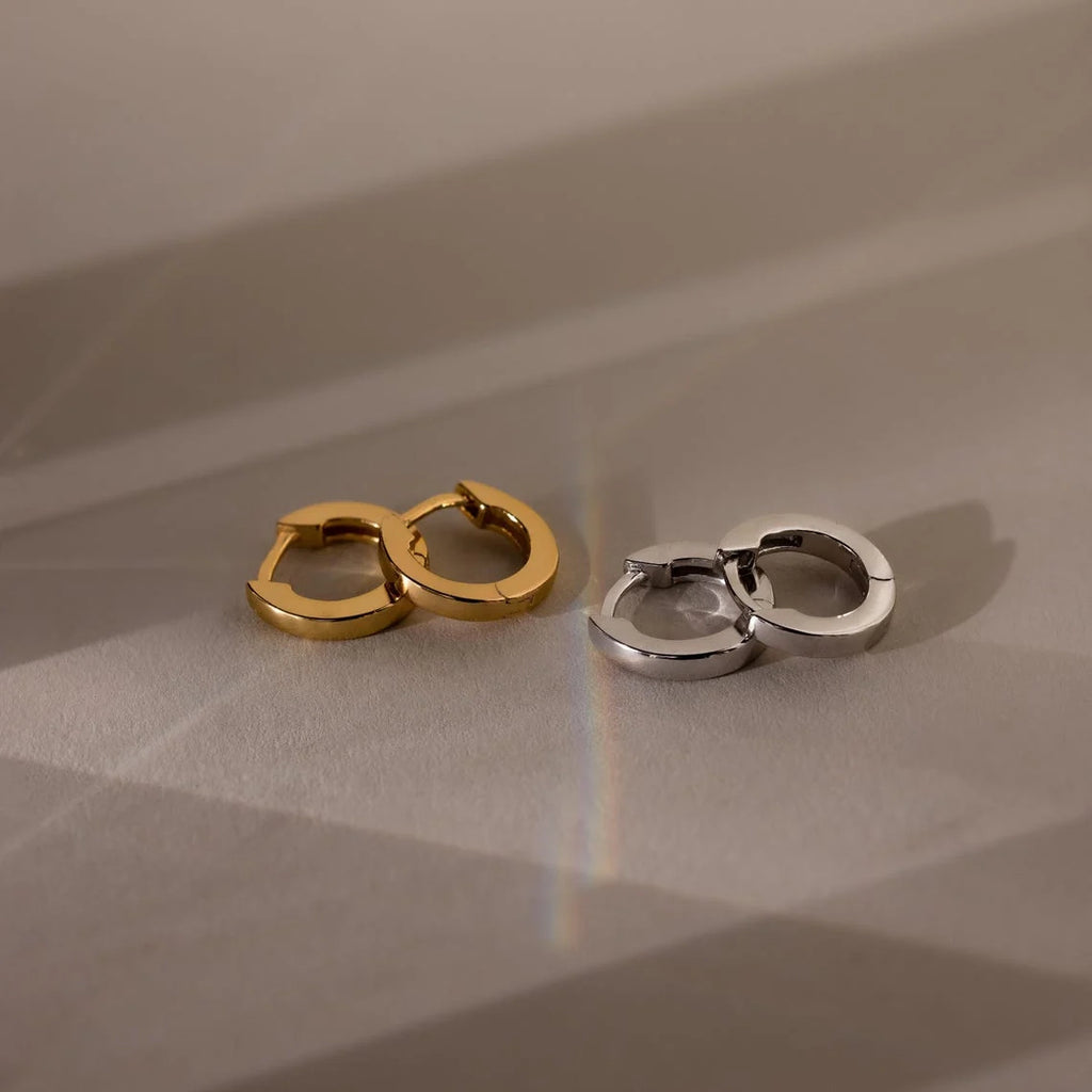 Editor Huggies Silver 18K Gold Plated