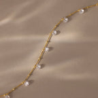 Satellite Diamond Necklace Silver 18K Gold Plated