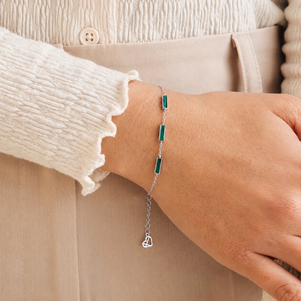 Malachite Bar Bracelet
