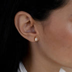 Marquise Diamond Studs Silver 18K Gold Plated