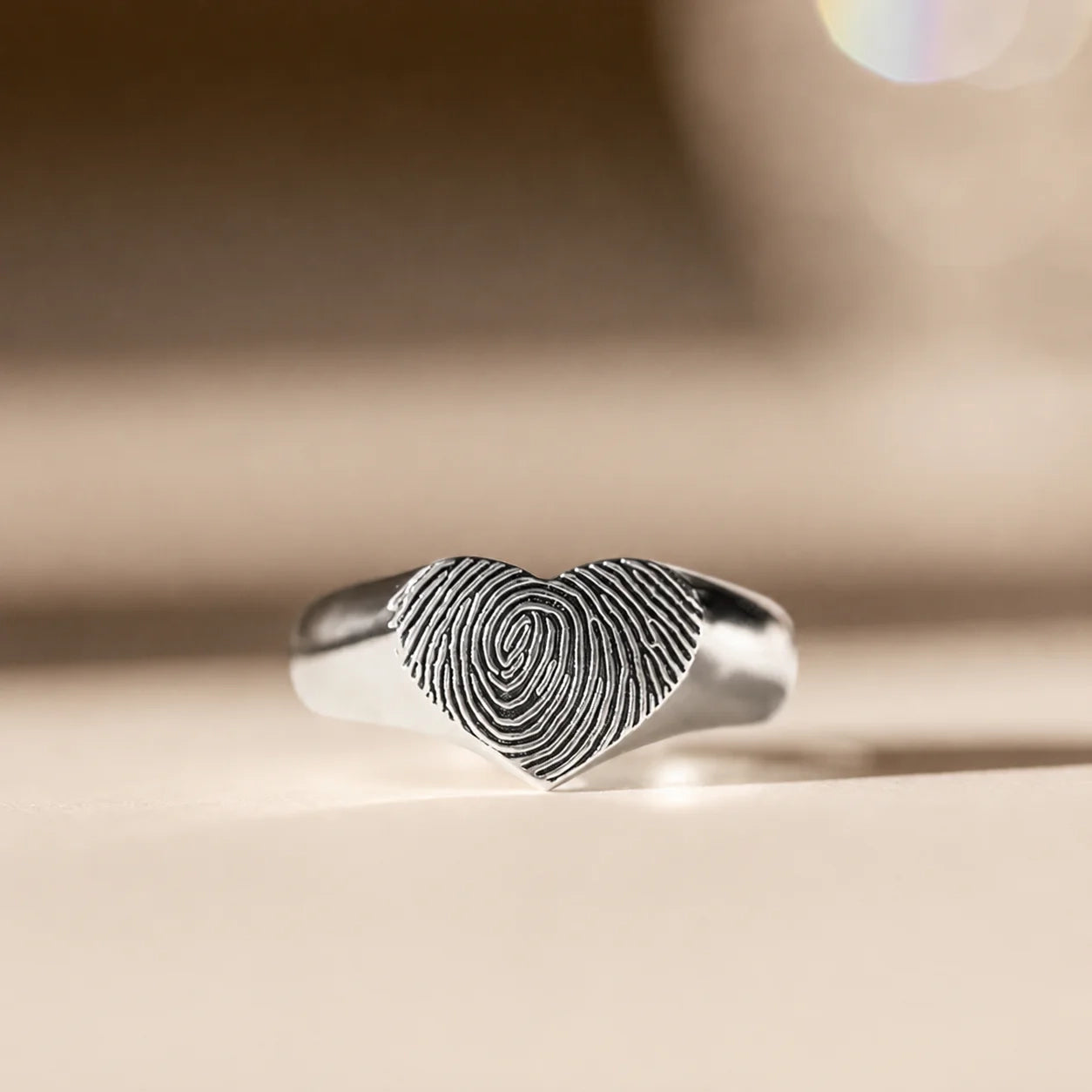 Personalized Heart Signet Ring