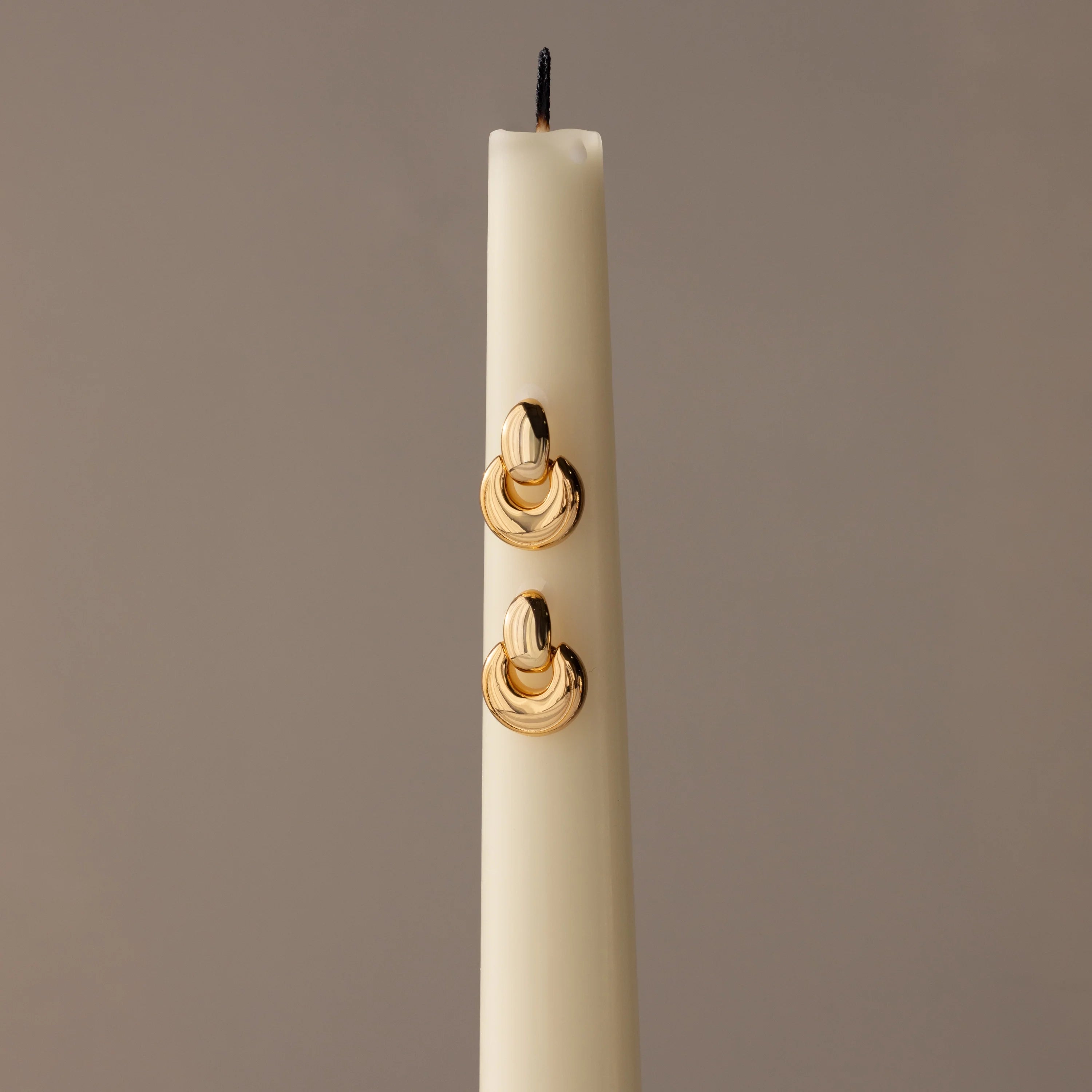 Eclipse Dome Studs Silver 18K Gold Plated