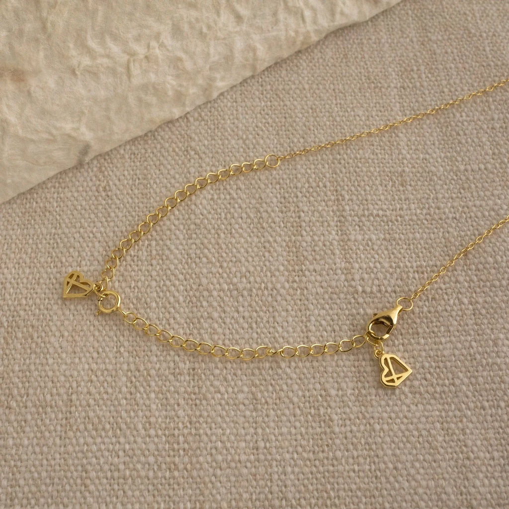 Chain Extender in Silver Silver 18K Gold Plated