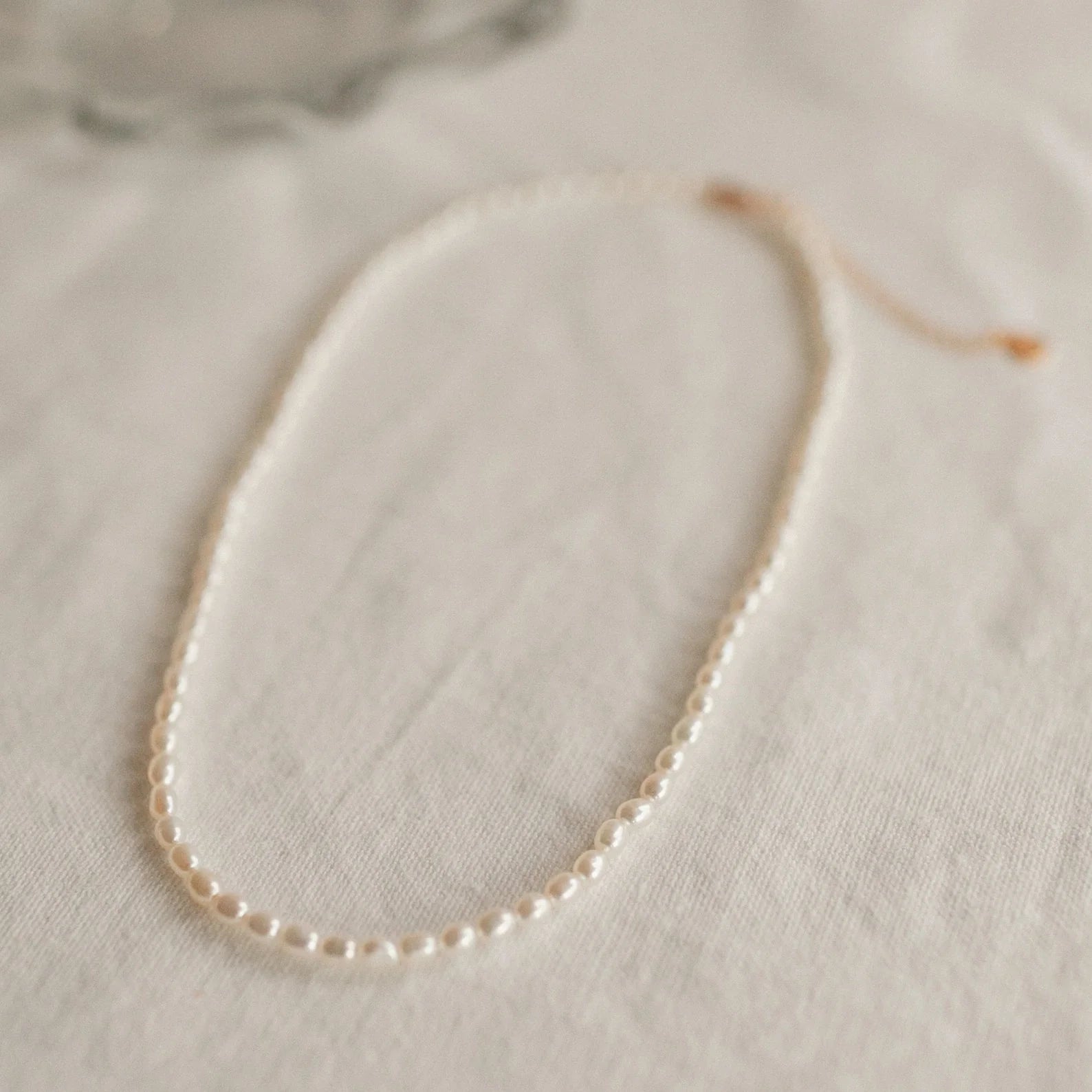 Pearl Choker Necklace Silver 18K Gold Plated