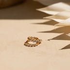 Inside Out Huggies Set Silver 18K Gold Plated