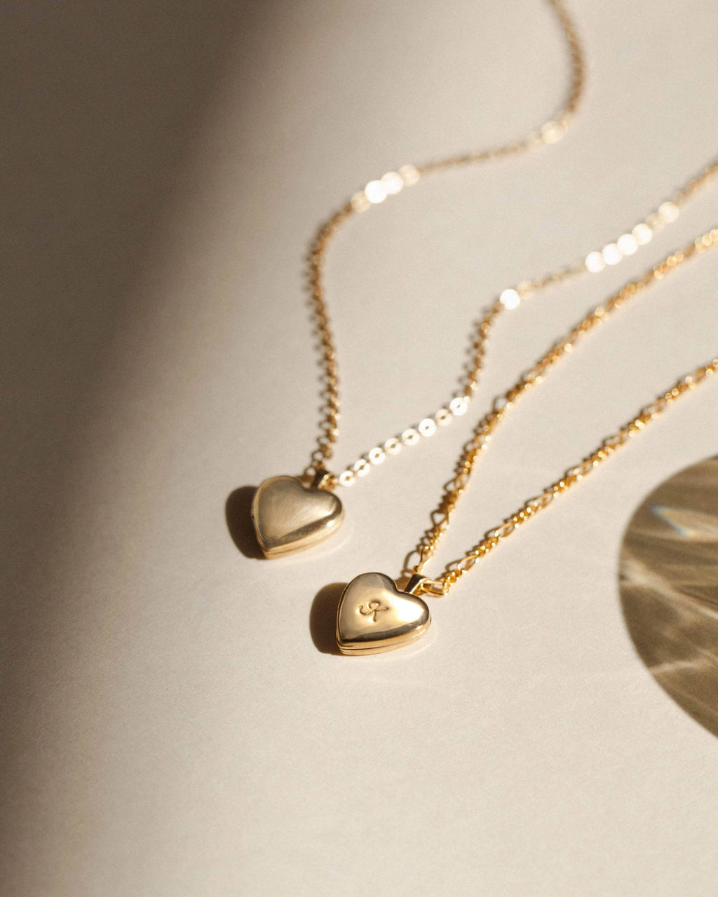 Micro Heart Locket Necklace