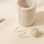 Dainty Link Chain Necklace Silver 18K Gold Plated