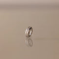 Diamond Pave Dome Spacer Charm Silver 18K Gold Plated