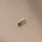 Dainty Duo Birthstone Charm Silver 18K Gold Plated