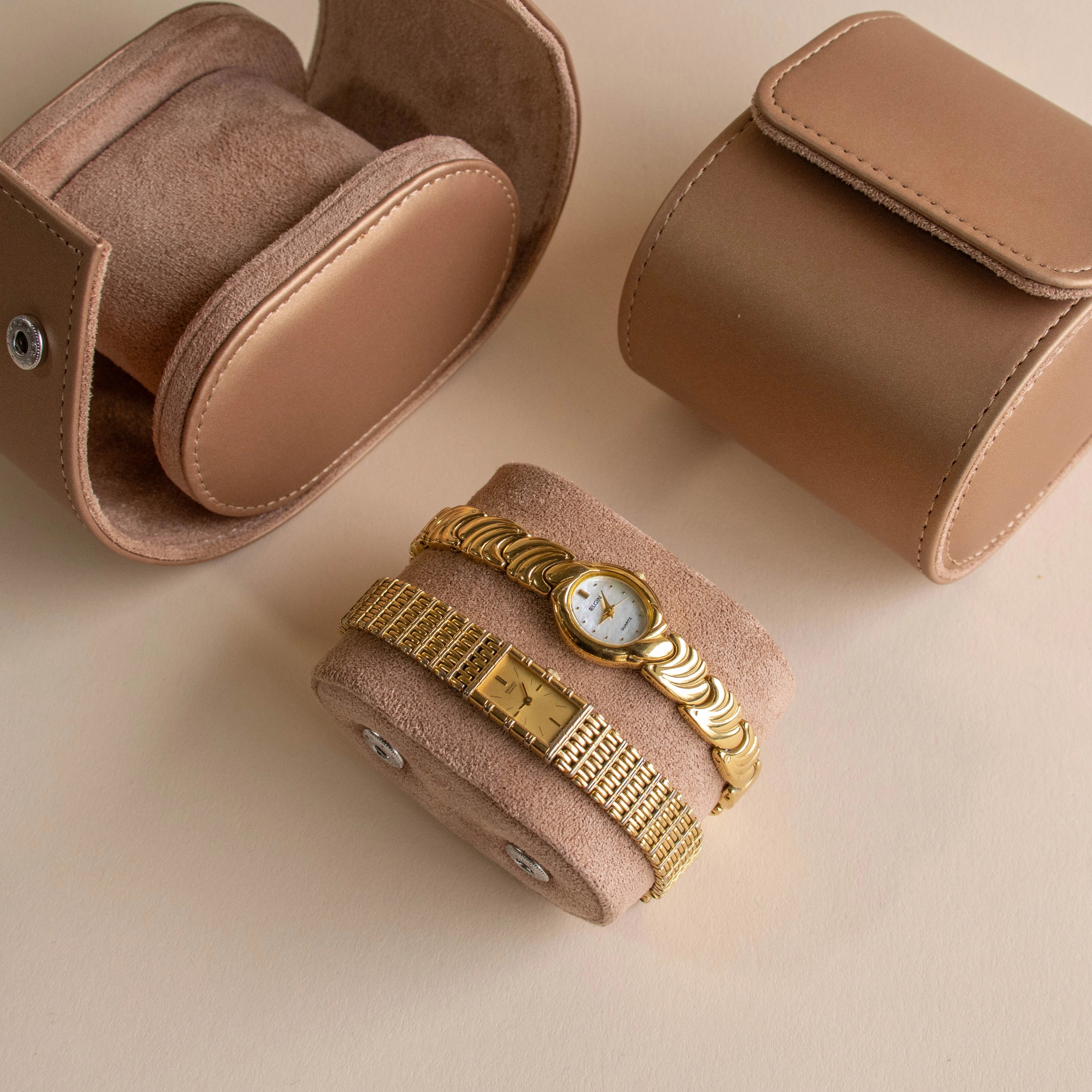 Cobblestone Timepiece Silver 18K Gold Plated