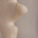 Dot Station Necklace in Silver 18K Gold Plated