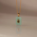 Peridot Crystal Necklace Silver 18K Gold Plated