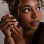 Duo Curve Ring Set Silver 18K Gold Plated