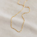 Josephine Chain Necklace Silver 18K Gold Plated