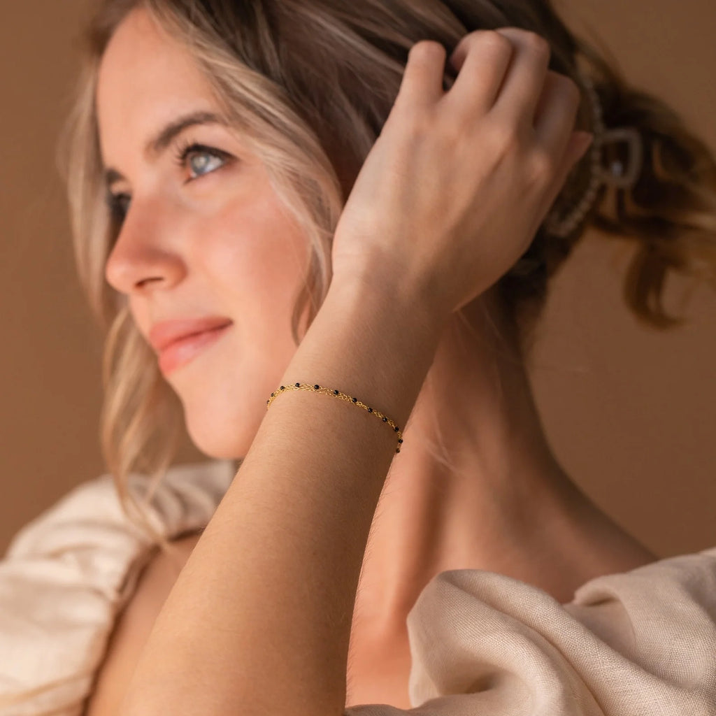 Calypso Station Bracelet  Silver 18K Gold Plated