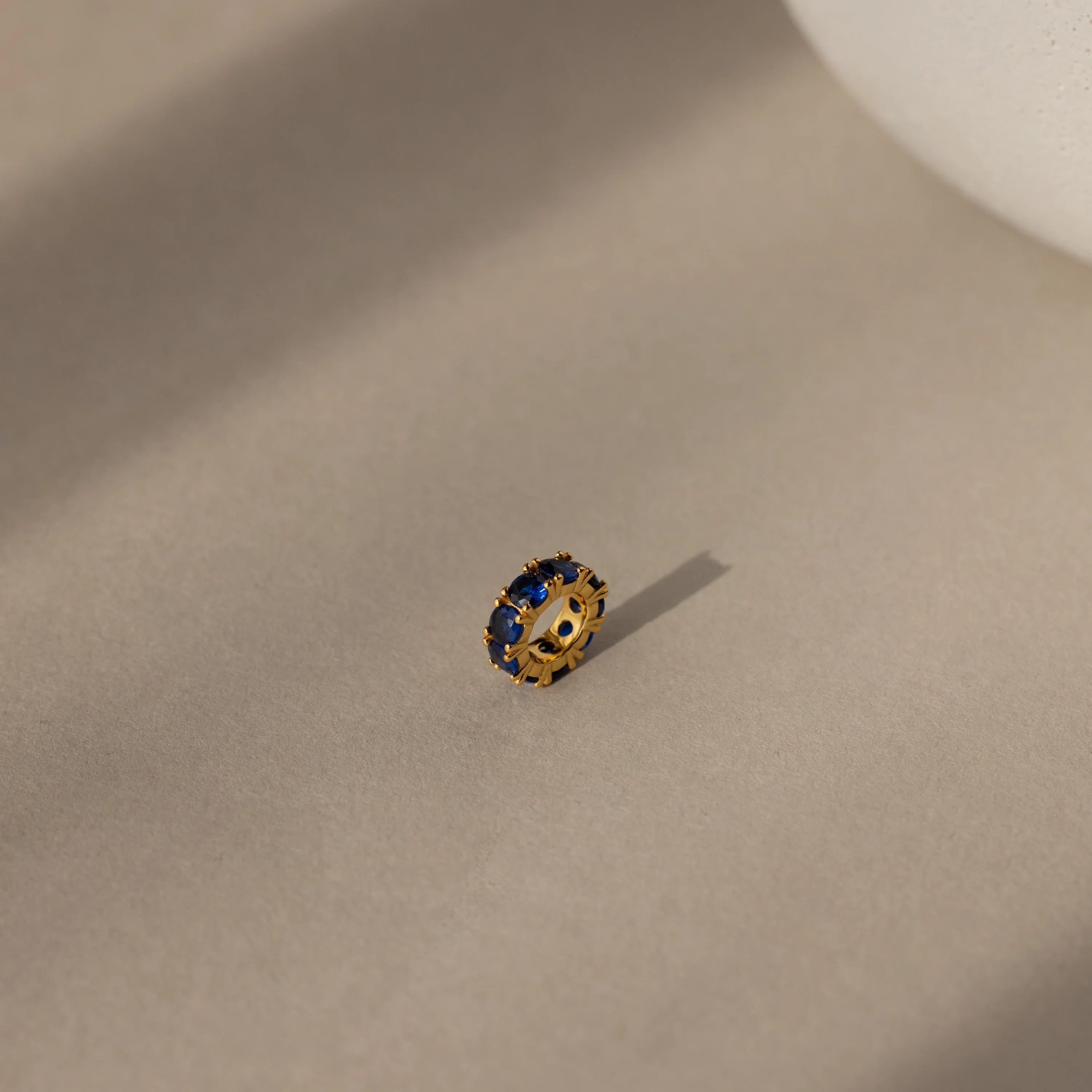 Infinity Sapphire Charm Silver 18K Gold Plated