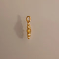 Topaz Ombre Lace Charm Silver 18K Gold Plated