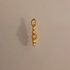 Topaz Ombre Lace Charm Silver 18K Gold Plated