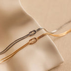 Love Knot Bracelet Silver 18K Gold Plated